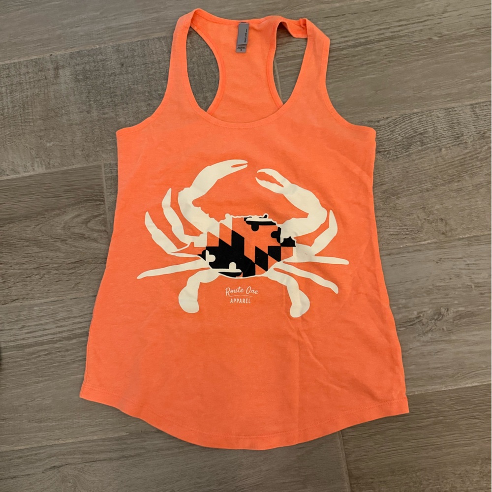 Maryland tank, neon orange